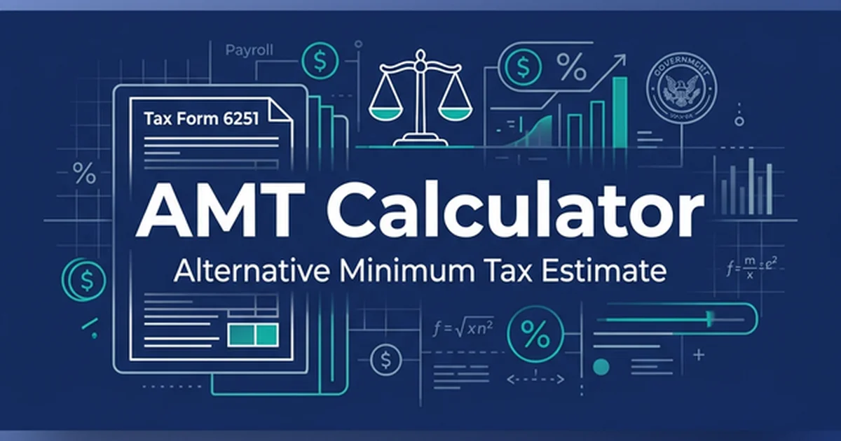 Alternative Minimum Tax (AMT) Calculator | Estimate Tentative Tax