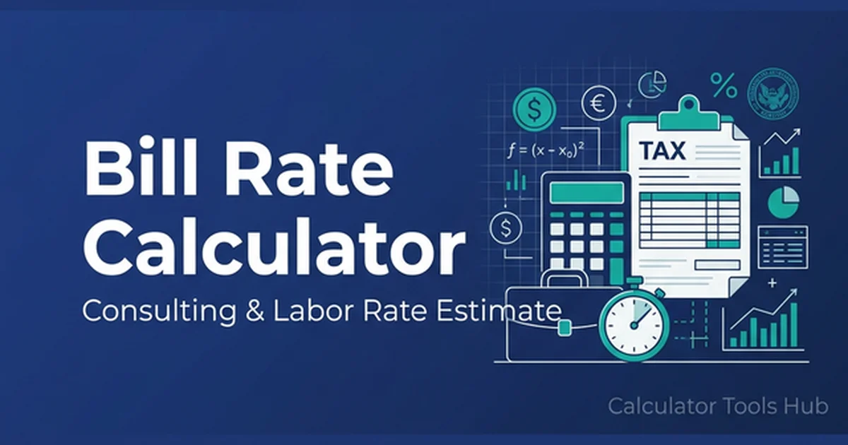 Bill Calculation Program Bill Rate Calculator: Price Labor With Overhead and Profit