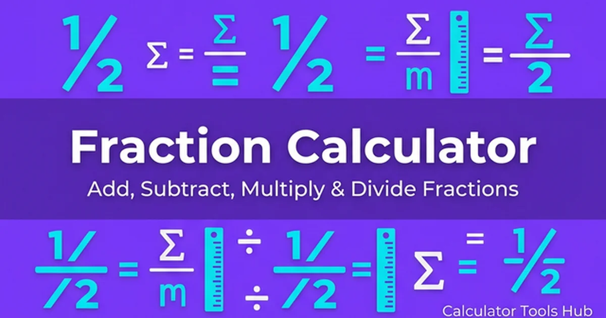 Fraction Calculator: Add, Subtract, Multiply & Divide