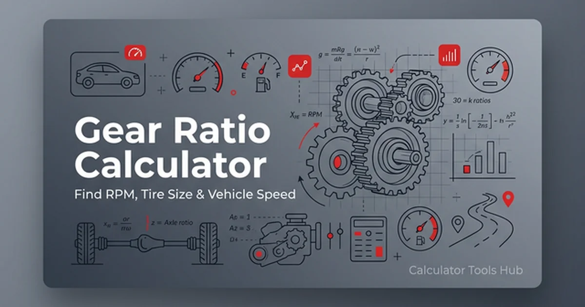 Gear Ratio Calculator: Find RPM, Tire Size & Vehicle Speed