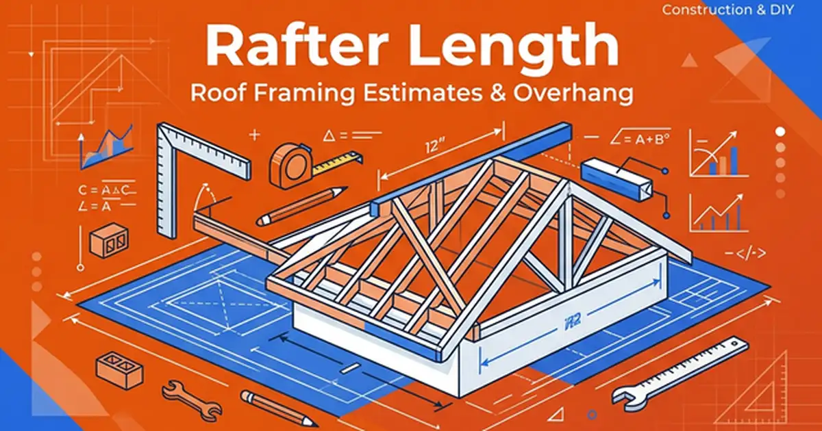 Rafter Length Calculator | Accurate Roof Framing Estimates