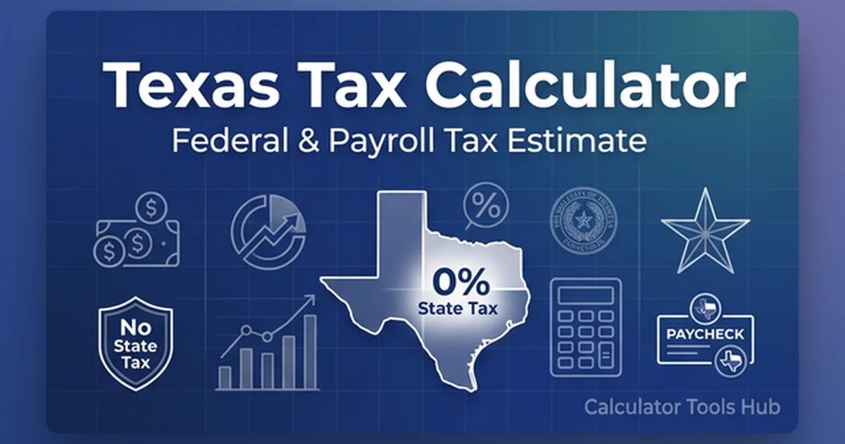 Texas Tax Calculator: 2026 Federal & Payroll Estimate